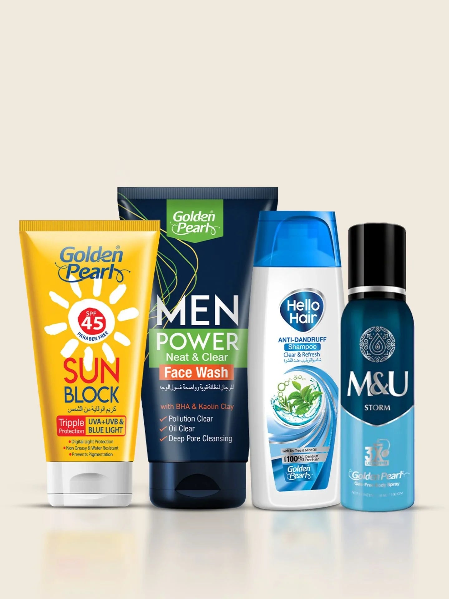 Golden Pearl Men's Exclusive Skincare Kit – Complete Set