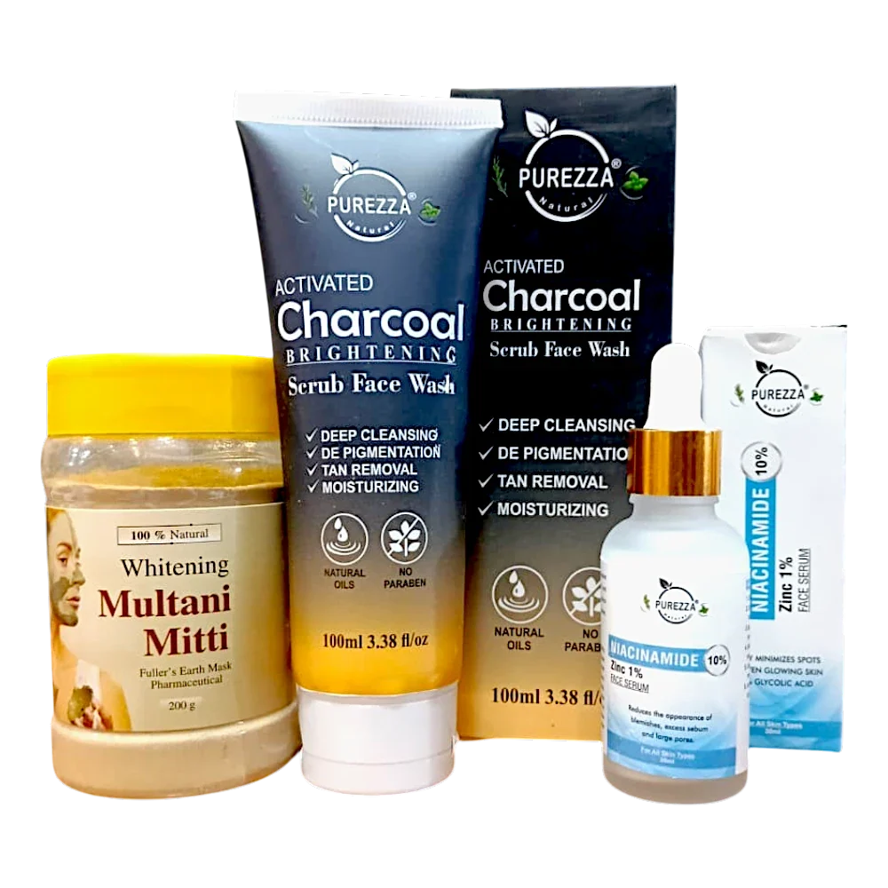 Purezza Natural Oil Control & Detox Glow essential kit
