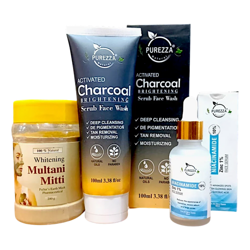 Purezza Natural Oil Control & Detox Glow essential kit