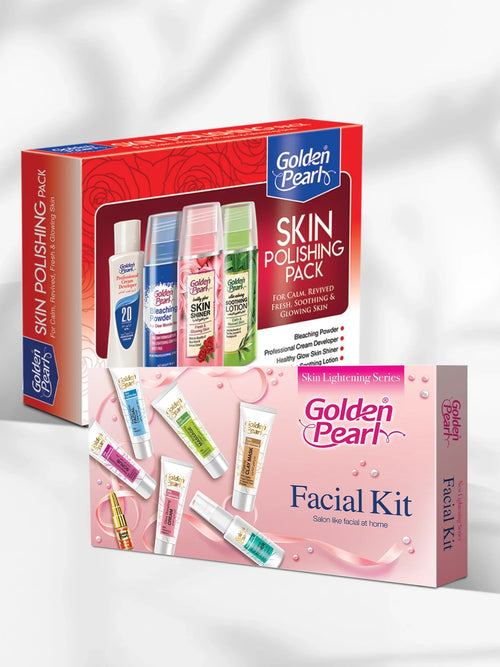 Golden Pearl Facial Care Bundle - Skin Polishing & Glowing Trial Kit