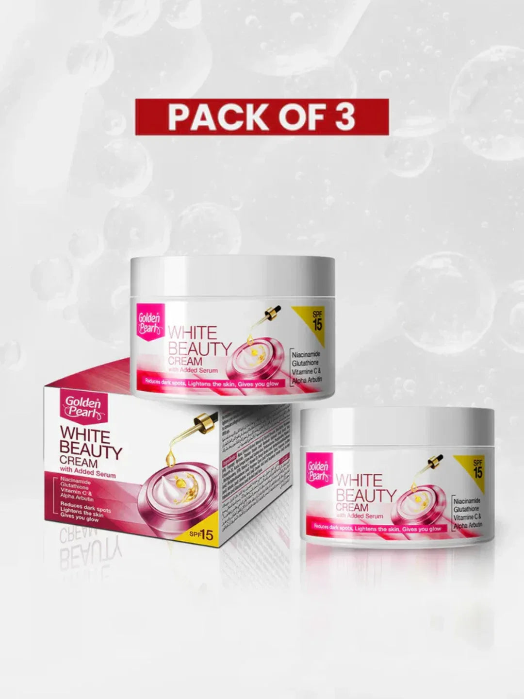 Golden Pearl Pack of 3 White Beauty Cream